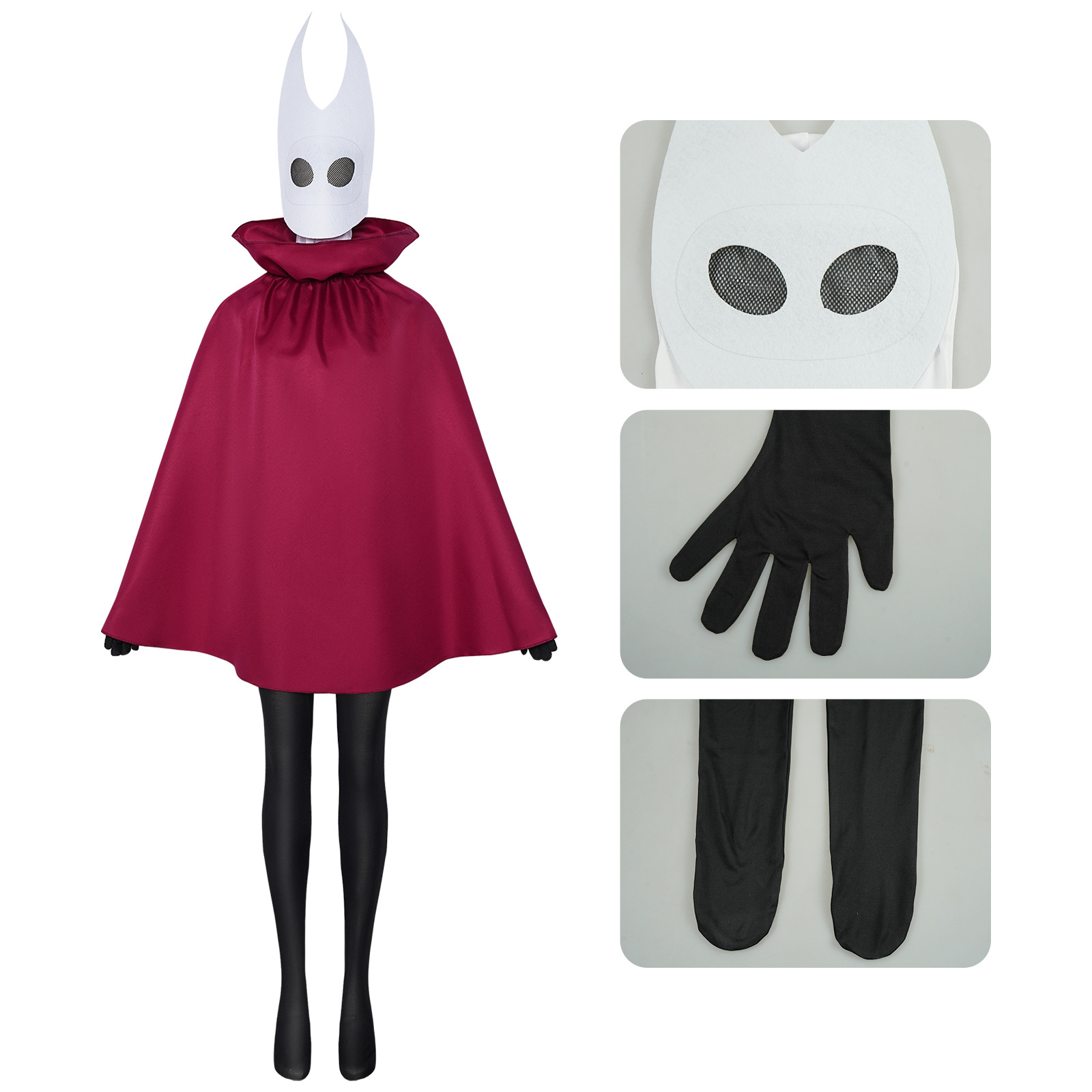 Party Games Animals - Kostium Cosplay Hollow Knight Hornet, czerwona