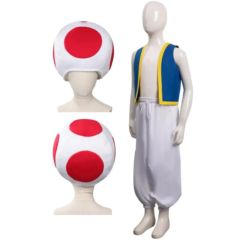 Party Games Youtube - Kapelusz Kinopio Toad Cosplay dla dzieci,